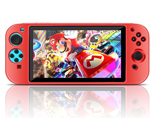 Preisvergleich Produktbild Nintendo Switch Soft Silikon Schutzh¨¹lle mit Ergonomic Design, ECHTPower Silicone Weich Case Skins f¨¹r NEW Nintendo Switch Konsole