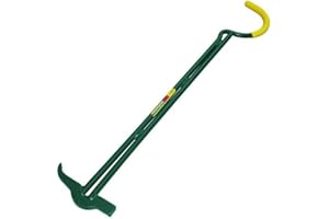 Leborgne - Marteau d'Égoutier - Outils d'Égoutier - Manipulation Plaques d'Égout - Manche Acier avec Gaine Caoutchouc - Côté Bec et Marteau - Ergonomique et Résistant