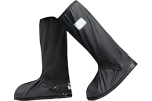 MIYUANGKJ Overshoes Waterproof Shoes Cover Reusable Foldable Rain Snow Waterproof Boots Cover Rain Shoe Cover with Zipper, Reflector and Storage Bag for Men's Women's Rain Gear