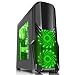 Produktbild CiT G Force Gaming Gehäuse mit 15 LED, Blau, Front-Ventilator schwarz Blk/Green