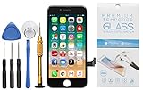 mit iOS 12 kompatibel GIKEB Display Ersatz für Apple iPhone 8 Plus in schwarz  komplettes LCD Retina Glas  Reparatur  mit Schutzfolie & Werkzeug  3D Touch