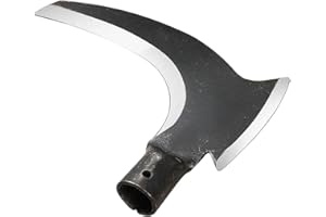 MATYASIGO Acero de alto manganeso, doble hoz, guadaña para cortar madera, cortar árboles, cortar hierba, Machete, deshierbe, jardín, herramientas agrícolas