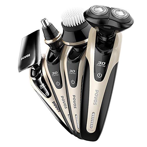 Electric Shaver Razor Machine Dry Wet Beard Trimmer For Men 4 In 1