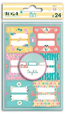 Toga Autocollant Onglets, Autre, Multicolore, 10 x 17.5 x 0.1 cm STR109