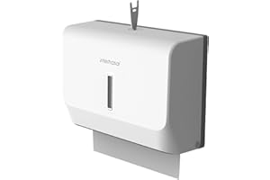 interhasa! Commercial Paper Towel Dispenser Wall Mounted C-fold Hand Towel Dispenser Kitchen Bathroom Restaurants (white)