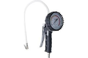 BGS 3242 | Druckluft-Reifenfüllpistole | 0-12 bar | Reifenfüllmessgerät | Reifendruckmesser | Reifenfüller | Reifendruckprüfer