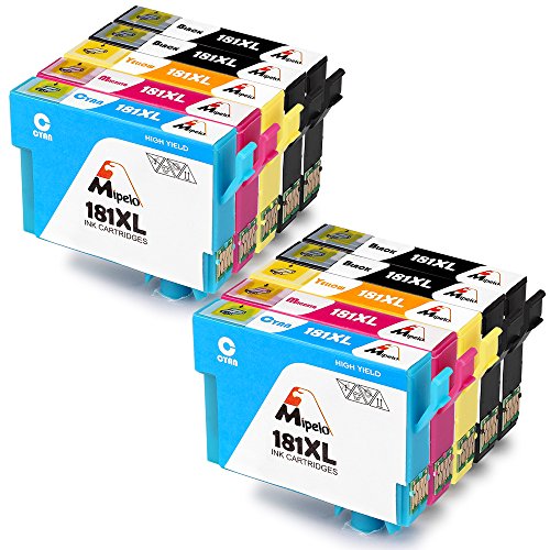 Mipelo Kompatibler Ersatz für 18 18XL Hohe Kapazität Druckerpatrone - 10 Pack Gilt für Epson Expression Home XP-305 XP-322 XP-422 XP-225 XP-302 Drucker