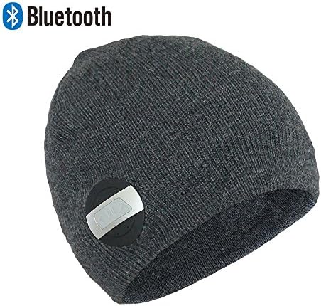 Zibaar Bluetooth Beanie Bluetooth Hat Bluetooth Beanie Hat Wireless Headphone Hat Beanie Headset with Removable Bluetooth V4.1 Stereo Bluetooth Headphone Compatible with Smart Phones for Men Women