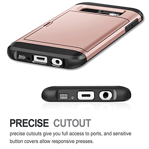 Funda Samsung Galaxy S7 Coolden Protectora Rigida Compartimento para 2 Tarjetas Funda Ultra Delgado Carcasa de Doble Capa Absorci n de choque Anti-Golpes Caso para Samsung Galaxy S7-Oro Rosa reviews Funda Samsung Galaxy S7 Coolden Protectora Rigida Compartimento para 2 Tarjetas Funda Ultra Delgado Carcasa de Doble Capa Absorci n de choque Anti-Golpes Caso para Samsung Galaxy S7-Oro Rosa