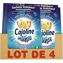 Cajoline Intense Sachets Parfumés d'Armoire Fraîcheur Printanière 12 Sachets (Lot de 4x3 Sachets)