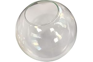 KCO Paralume di ricambio per illuminazione a sfera, moderno, trasparente, accessorio per applique da parete a sospensione (trasparente)