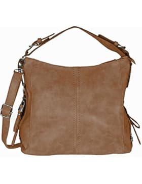 Mevina Damen Handtasche mit Nieten Leder-Optik Schultertasche Henkeltasche Umhängetasche viele Farben