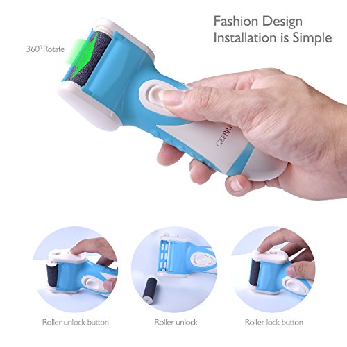 Hornhautentferner Elektrisch Geebright scholl hornhautentferner Velvet Smooth Wet & Dry Elektrischer Hornhautentferner - 4