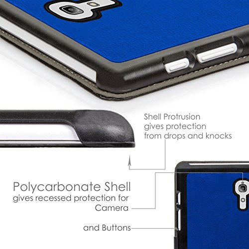 ForeFront Cases® Neue Leder Hülle / Tasche / Case / Cover für Samsung Galaxy Tab S 8.4 T700 – Rundum-Geräteschutz und intelligente Auto-Sleep-Wake-Funktion mit 3-JAHRES-GARANTIE VON FOREFRONT CASES – inkl. Eingabestift und Displayschutz - 7