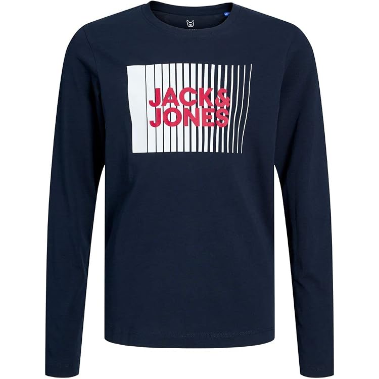 JACK & JONES Boys Sweatshirt – Bedruckt, Mit Kapuze, Normaler Schnitt, Weich