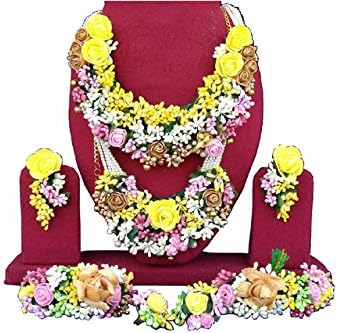 spectrumjaipurMulticolour Gota Patti Jewellery Set for Women