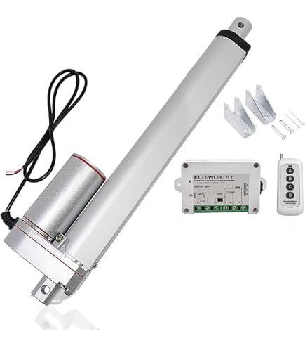 Moteur Actionneur Linéaire Mingardi D8 – 230V, 500 N, Course 400 Mm | Pour Fenêtres, Brise-soleil, Domes Ouvre-fenêtre Automatique Motorisé