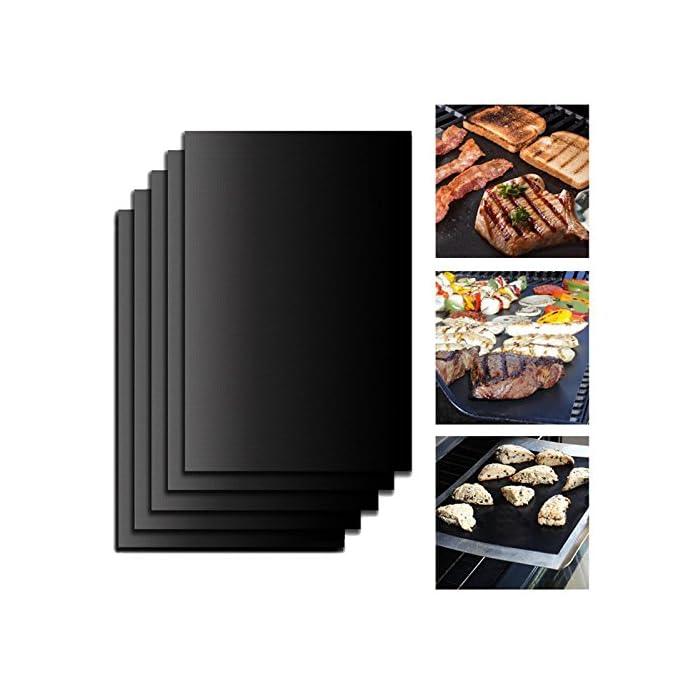 Wita Store Grillmatten Dauer Antihaft Bbq Fettarmes Grillen Matte Bratfolie Unterlage Backmatte Non Stick Teflon Sommer Garten Camping