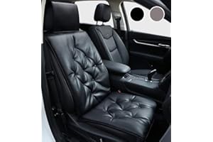 ‎BIG ANT Big Ant Weiche Sitzbezüge Auto Vordersitz, Universal Auto Sitzbezüge, PU Leder Sitzbezug für alle Vier Jahreszeiten, wasserdichte Sitzauflage für Alle Autositz, Bürostuhl - Schwarz (1 Stück)