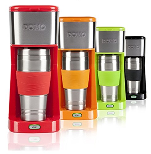 Coffee to go Kaffeemaschine für 400ml Kaffee, starke 650Watt Leistung, Farbe: rot - 2