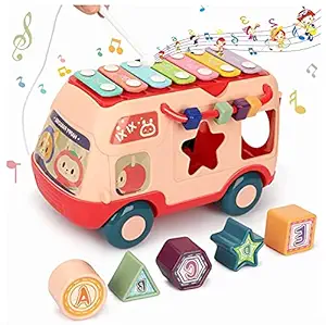 Jesavi Enterprise New 6 In 1 Multipurpose Activity Play Center, Educational Musical Baby Activity Cube Toy For 0-2 Years Old Boys And Girls Early Development Learning Toys With 6 Different Activities