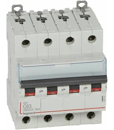 Disjoncteur Différentiel 4P (tétrapolaire) 63A / 32A - Type Hagerfi40A30Ma4Poli - Marque Tbest - Pour Montage Rail DIN