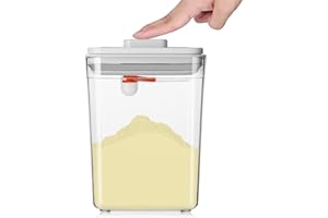 DUOJIN Dozownik mleka w proszku, 2,3 l, przenośny pojemnik do przechowywania mleka w proszku, do przechowywania mleka w proszku, owoców i żywności (2300 ml)