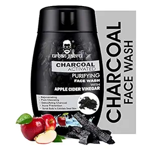 UrbanGabru Charcoal Face Wash with Apple Cider Vinegar for Pimple/Acne control and clear Glowing Skin
