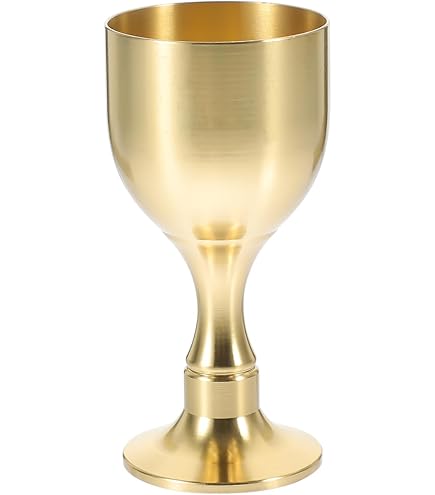 Calice Medievale In Plastica Oro - Capacità 25cl, Per Feste A Tema - Foto 9