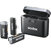 Godox WES1 Kit2 İkili Kablosuz Mikrofon (Apple Lightning Uyumlu)