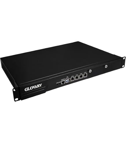 Apppareil Firewall HUNSN RJ16 1U - Intel I7 3ème Gén, 6x LAN 2.5GbE, 2x SFP+ 10GbE, 8Go RAM, 256Go SSD - Parfait Pour PfSense, OPNsense, VPN