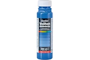 Decotric Decolor Tinte colorido azul genciana – 250 ml I Pintura de dispersión para pinturas decorativas y materiales a base de agua I Alta potencia de color y rendimiento