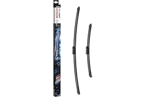 Bosch Aerotwin A414S - Jeu de 2 Balais d'essuie-glaces de Remplacement Avant - Livrés avec Adaptateur Pré-assemblé - 650mm / 400mm
