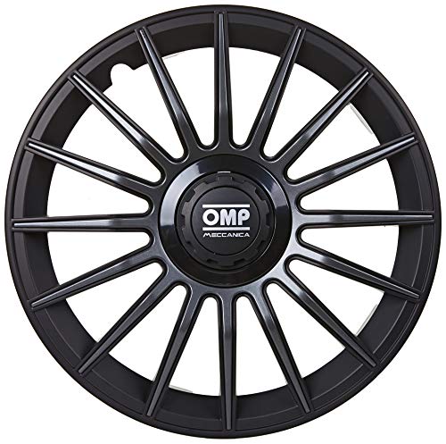 Omp OMP1311 Tapacubos, 13", Negro/Gris, set de 4