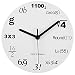 Produktbild Timelike Wanduhr Mathematik, Einzigartige Wanduhr, Wanduhr modernes Design, Uhr Jede Stunde Mathematik – Gleichungen durch eine einfache mathematische Gleichung. 12"(30CM) weiß