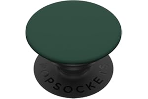 FUNNY NOVELTY COLLECTION GRIPS PopSocket PopGrip: Jäger Grün Einfarbig Einfach Farbig Ebene Ausziehbarer Sockel und Griff für Handys/Tablets mit Tauschbarem Top