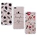 Produktbild 3X iPhone 7 Plus 8 Plus Hülle, E-Unicorn Handyhülle Apple iPhone 7 Plus 8 Plus Hülle Transparent mit Muster Blume Krapfen Herz Wort Silikon Tasche Ultra Slim Dünn TPU Bumper Durchsichtig Schutzhülle Stoßfest Zubehör Set Etui Schale Back Case Cover