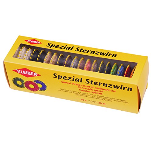 Kleiber Polyester-Garn in unterschiedlichen Farben, 20-er Set, gelb