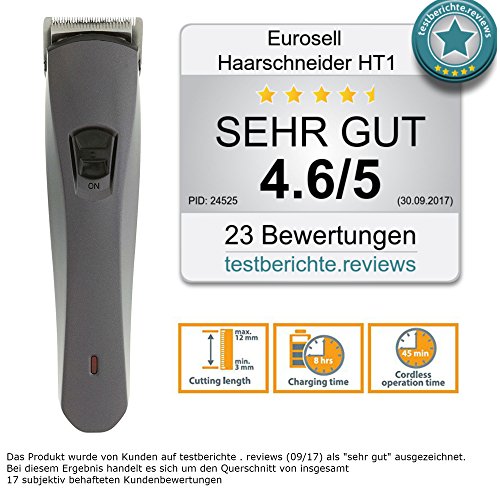 Akku Titan Herren / Damen Haarschneider Haarschneidemaschine Set + Aufsätze + Rasierer + Nasenhaar Trimmer Haar Schneide Maschine Cutter - 2