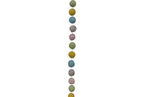 Frida Feeling Fair-Trade Filz-Girlande „Kugeln“ | DEKO-HÄNGER | Dekoration | EDLES NATURPRODUKT | Fairtrade | Pom Pom Girlande | 5 LÄNGE ca. 150 cm (Pastellkreide)