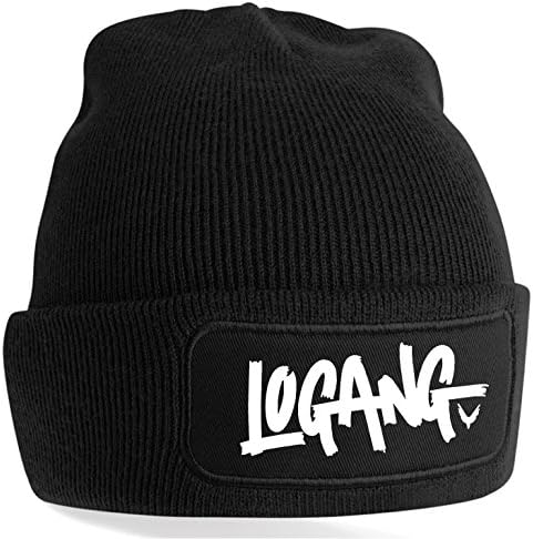 Beanie Hat Winter Logang Jake Paul Logan JP Youtuber Team 10 Cap Maverick (Black)
