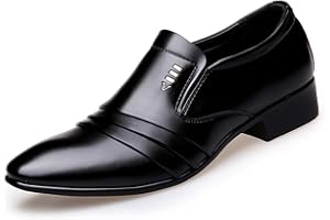 Bandkos Business Anzugschuhe Herren Schnürschuhe Derby Leder Oxford Brogue Schuhe klassischer Hochzeit Schwarz Gr.38-46 EU