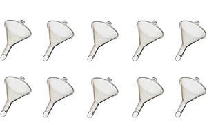 ZIGETTA 10 Stück Mini-Trichter Prime zum Abfüllen von E-Liquids Aromen Farben Nagellack Parfüm Öle sowie andere Flüssigkeiten - abwaschbar mehrfach verwendbar