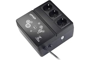 INFOSEC- Onduleur Z1 Zenergy Cube EX 400 VA, 3 prises secourues, Noir