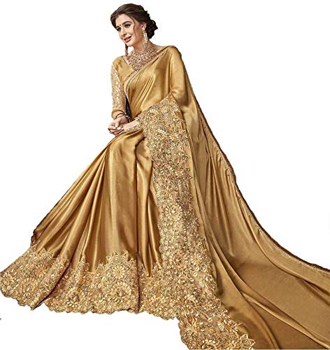 Magneitta Women's Designer Embroidered Saree Sari with Blouse Piece Magneitta Women's Designer Embroidered Saree Sari with Blouse Piece