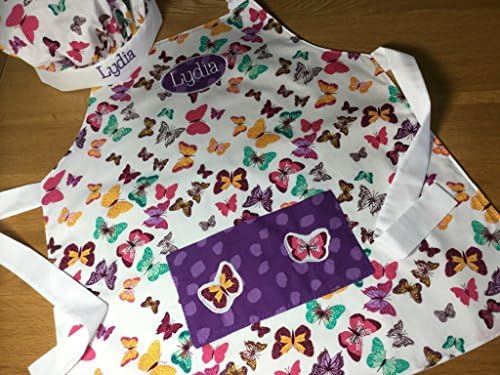 Babahoot Butterfly Apron With Optional Personalisation &amp;/Or Chef Hat Adult &amp; Kids Sizes