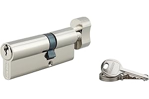 THIRARD - Cylindre à bouton 30 x 50 mm nickelé 3 clés