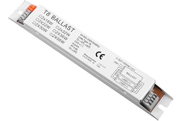 Sarini T8 220-240V AC 2x18W bredspänning elektronisk ballast Lysrörslampa ballast