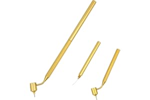 lasuroa Długopis Malowania Fine Line 0,5mm, Aplikator do Poprawek Lakierniczych w Samochodach Złota Końcówka do Napraw i Pielęgnacji Lakieru Samochodowego