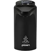 Pizen Flow Şarjlı Otomatik Damacana Su Pompası TDS &Ouml;l&ccedil;er 250ml 500ml 1L 2L &Ouml;l&ccedil;&uuml; &Ouml;zellikli Siyah